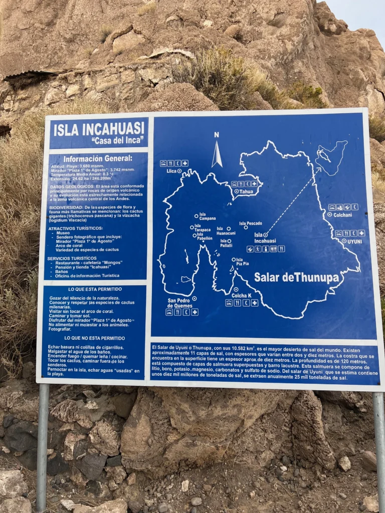 Plano isla - Isla Incahuasi